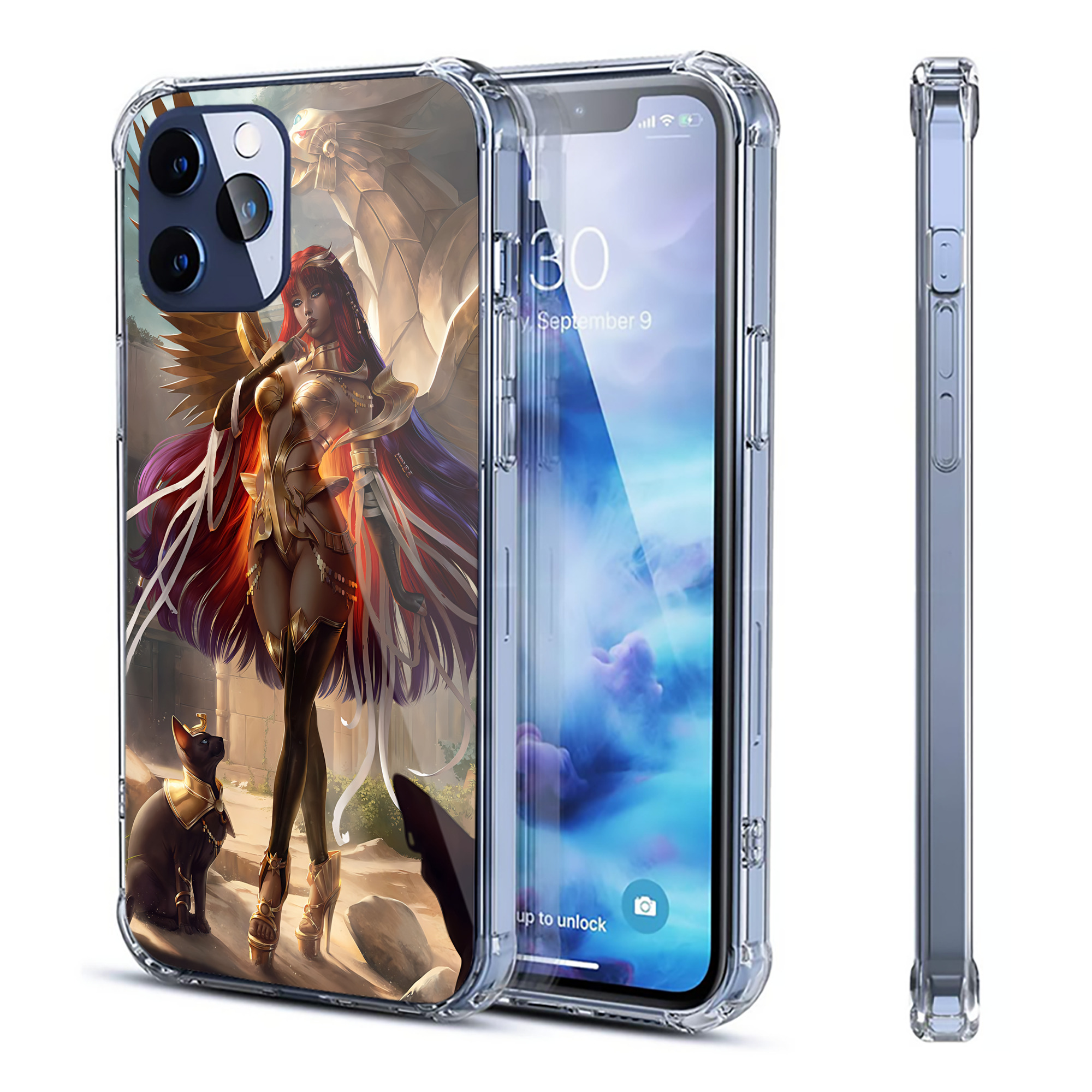 （画像用） 遊☆戯☆王 Yu-Gi-Oh! 【iPhone 12シリーズ対応】透明スマホケース（クリアソフトケース）